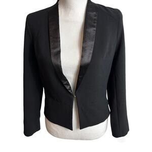 TOPSHOP WOMEN BLACK LONG SLEEVE DRESSY BLAZER US 2